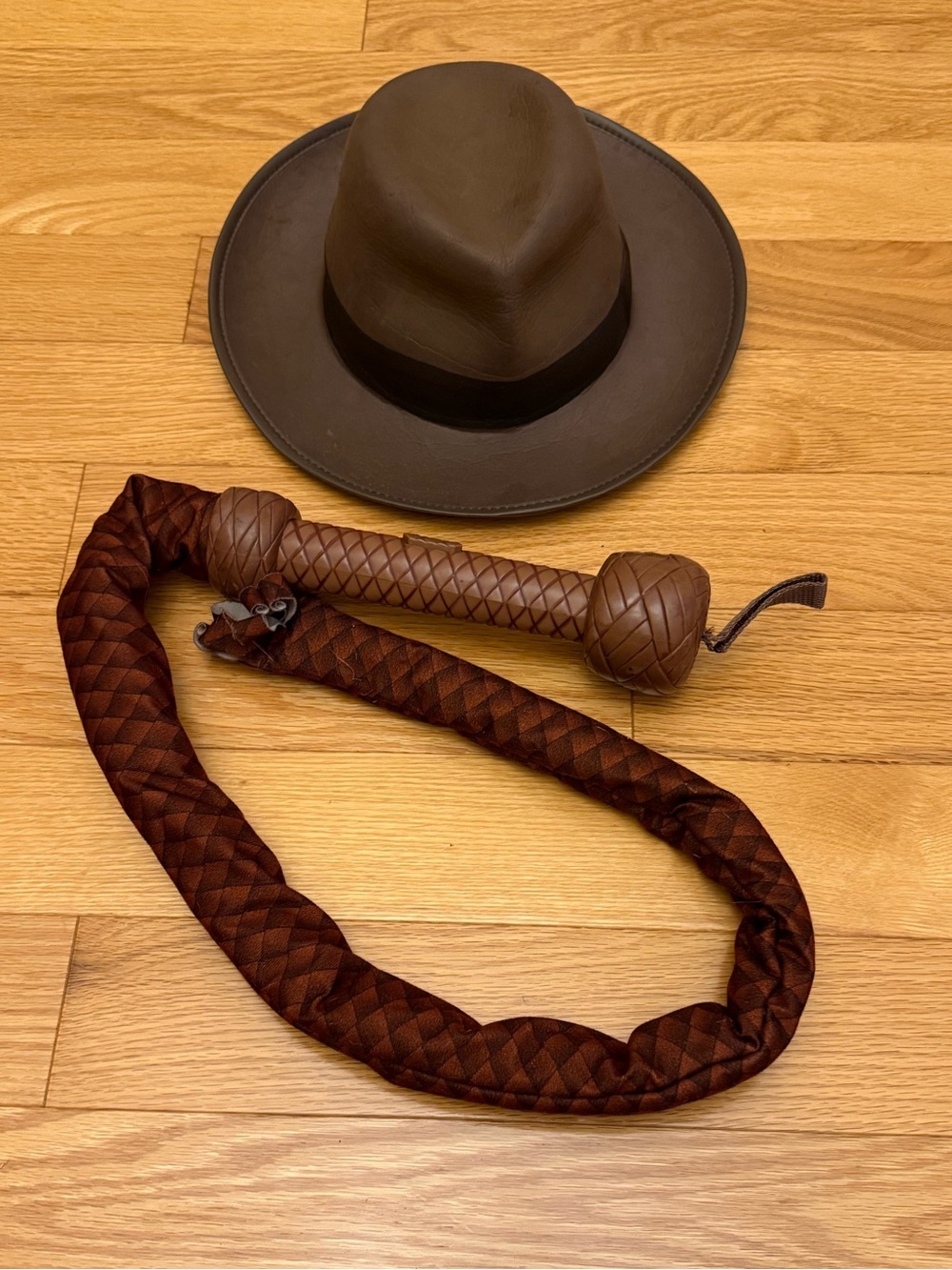 Disney Indiana Jones fedora hat and whip movie costume props music sounds